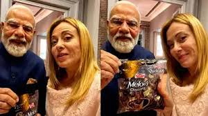 मोदी ने मेलोनी को गिफ्ट की मेलोडी टाफी, दुनिया भर में चर्चा मोदी ने मेलोनी को गिफ्ट की मेलोडी टाफी, दुनिया भर में चर्चा